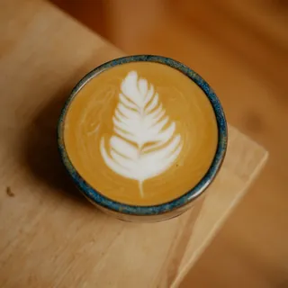 Cappuccino with latte art